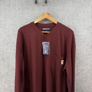 Bocomal FR Henley Long Sleeve Shirt Mens 2XL Fire Resistant Red CAT 2 New!